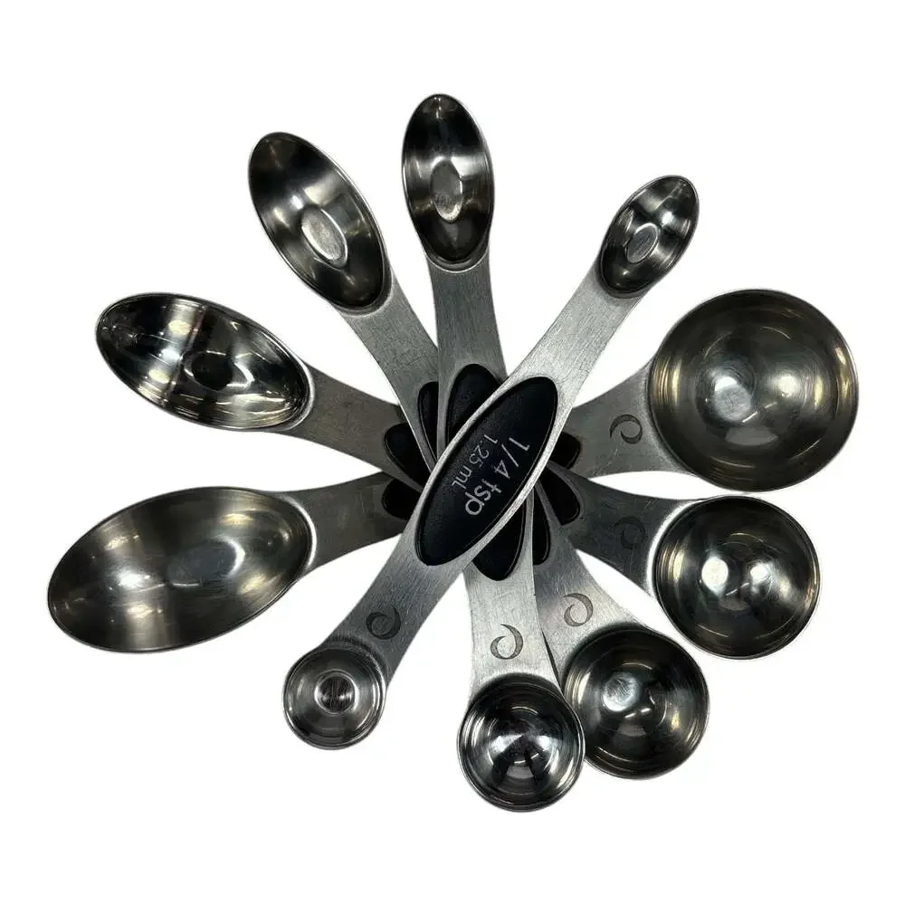 RSVP International Endurance 10-Piece Stainless Steel Measuring Cup & Spoon Set